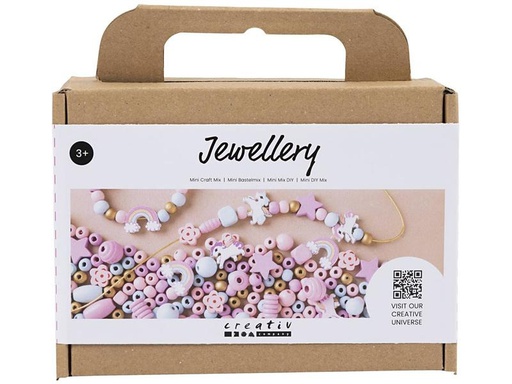 [90283164 1468165] Creativ Company Schmuck Bastelset Mini Pastellfarben