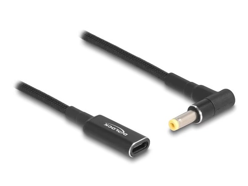 [90283204 1527329] Delock Ladekabel USB-C zu HP 4.8 x 1.7 mm 90° gewinkelt, 15 cm