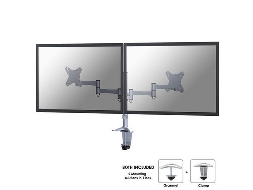 [90047936 466019] NEOMOUNTS Tischhalterung FPMA-D1330DSILVER bis 18 kg – Silber