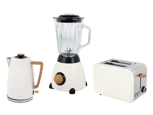 [90283668 1448480] FURBER Wasserkocher, Standmixer und Toaster Set Hepburn Beige