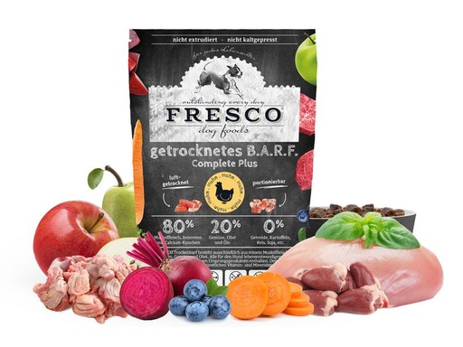 [90283931 1518963] FRESCO Trockenfutter BARF Complete Plus Huhn, 5 kg