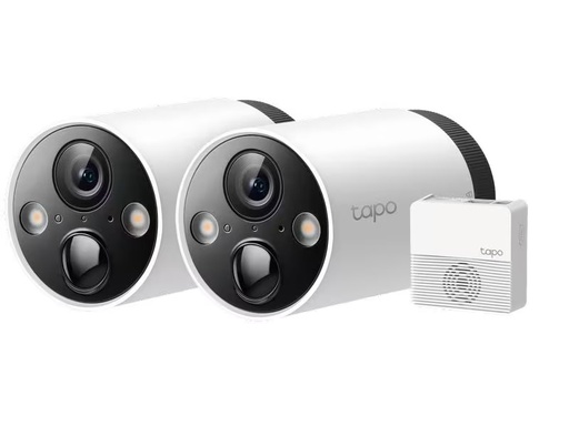 [90283945 1526161] TP-Link Netzwerkkamera Tapo C420S2 Set 2×Tapo C420 + 1×Tapo H200