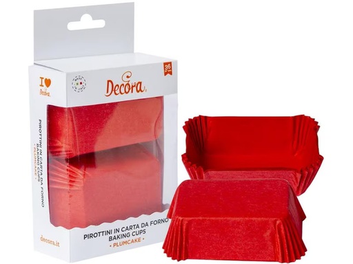 [90283966 1528135] Decora Mini-Cake-Backform 36 Stück, Rot