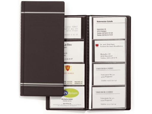 [90048006 1019886] DURABLE Visitenkartenbuch Visifix für 96 Visitenkarten, Anthrazit