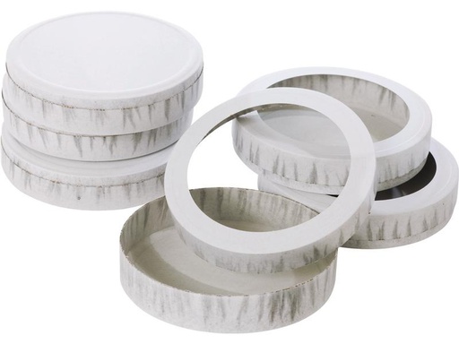 [90284059 1519148] Folia Laternen-Bastelset 11 cm, 10 Paar, Weiss