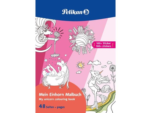 [90284268 1496880] Pelikan Malbuch mit Stickern 48 Seiten, FSC