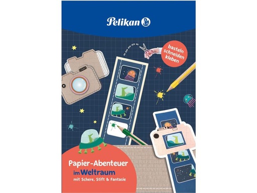 [90284275 1496883] Pelikan Bastelbuch Weltall 32 Seiten, FSC