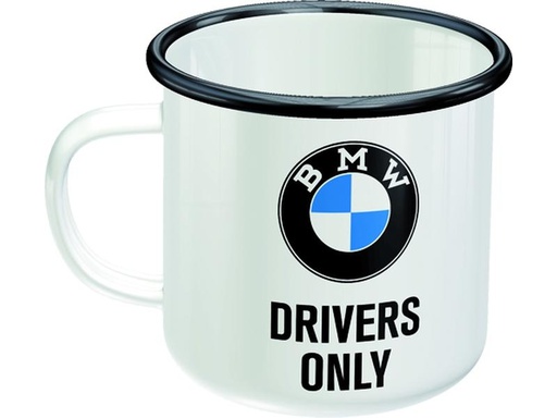 [90285034 1537446] Nostalgic Art Universaltasse BMW Drivers 360 ml, 1 Stück, Weiss