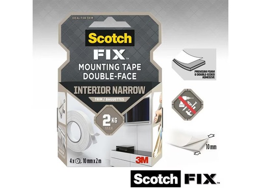 [90285287 1532550] Scotch Montageband Scotch-Fix, 10 mm x 2 m, Weiss