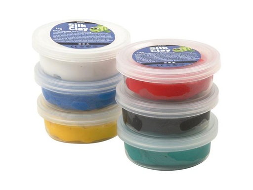 [90285362 828591] Creativ Company Modellier-Set Silk Clay 6 x 14 g Standard