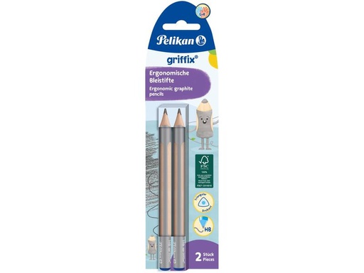 [90285490 1496934] Pelikan Bleistift Griffix HB, 2 Stück