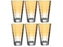 Leonardo Trinkglas Optic Pastell 300 ml, 6 Stück, Orange