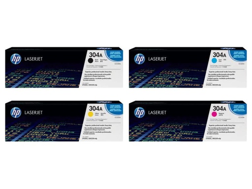 [90048182 219477] HP Rainbow Kit Nr. 304A (CC530A-CC533A) BL/C/M/Y