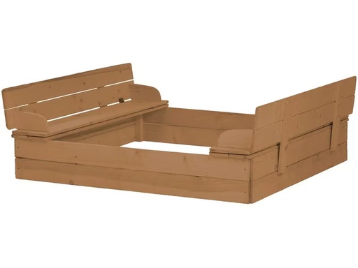 [90285916 1530308] roba Sandkasten mit Deckel Teakholz