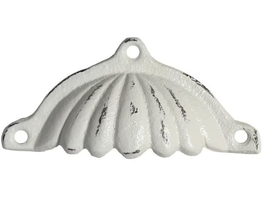 [90285919 1472758] Chic Antique Möbelgriff mit Rillen 5 x 12 cm, antik Crème