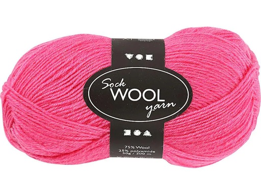 [90048252 1057938] Creativ Company Wolle 50 g für Socken, Pink