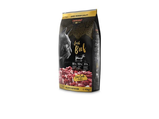 [90286347 1531001] Leonardo Cat Food Trockenfutter Fresh Rind, 4 kg