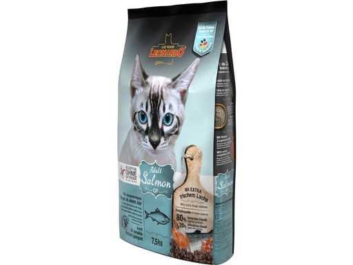 [90286402 1531017] Leonardo Cat Food Trockenfutter Adult getreidefrei Lachs, 7.5 kg