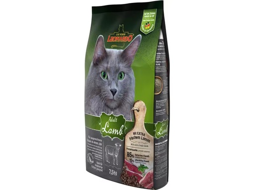 [90286443 1531012] Leonardo Cat Food Trockenfutter Adult Lamm, 7.5 kg
