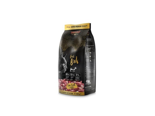 [90286478 1530999] Leonardo Cat Food Trockenfutter Fresh Rind, 250 g