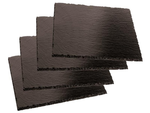 [90286485 1529568] Paderno Servierplatte 4 Stück, Grau/Schwarz
