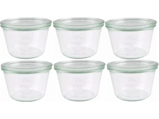 [90286542 1513011] Weck Einmachglas 250 ml, 6 Stück