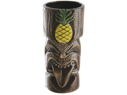 [90286570 1529553] Paderno Cocktailbecher Tiki 510 ml, 1 Stück, Braun/Dunkelbraun