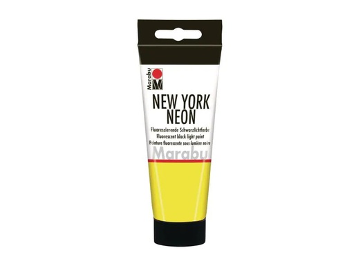 [90048286 728838] Marabu Schwarzlichtfarbe New York Neon 100 ml, Gelb