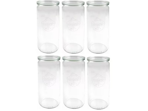 [90286644 1513039] Weck Einmachglas 1040 ml, 6 Stück