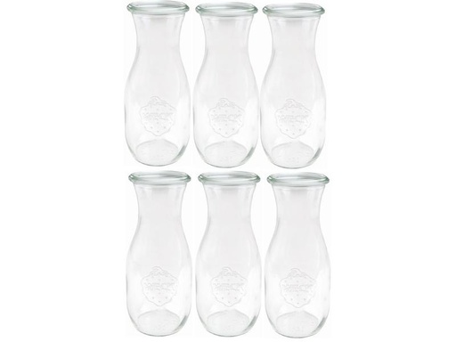[90286729 1513036] Weck Einmachflasche 1000 ml, 6 Stück