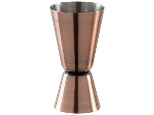 [90286779 1529545] Paderno Cocktail-Doppelmass 40/20 ml, Braun/Kupfer