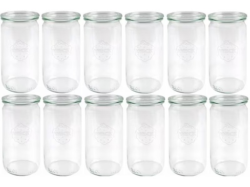 [90286793 1513038] Weck Einmachglas 340 ml, 12 Stück