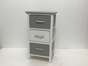 Dameco Kommode 34 x 61 cm, Grau/Weiss