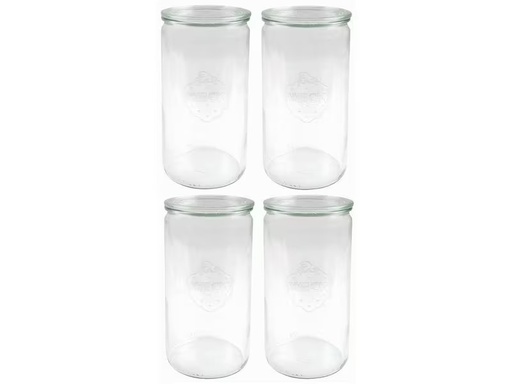 [90287009 1513040] Weck Einmachglas 1575 ml, 4 Stück