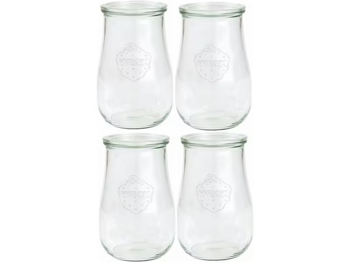[90287037 1513026] Weck Einmachglas 1500 ml, 4 Stück