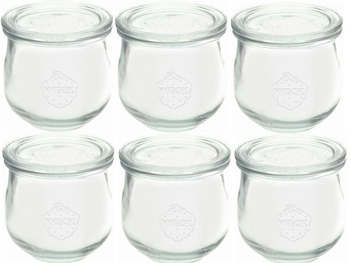 [90287064 1513023] Weck Einmachglas 370 ml, 6 Stück