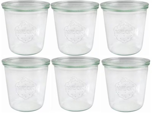 [90287146 1513012] Weck Einmachglas 500 ml, 6 Stück