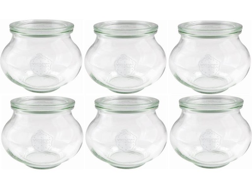 [90287163 1513028] Weck Einmachglas 500 ml, 6 Stück