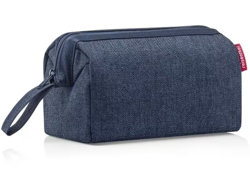 [90287592 1515763] Reisenthel Necessaire Travelcosmetic Herringbone Dark Blue