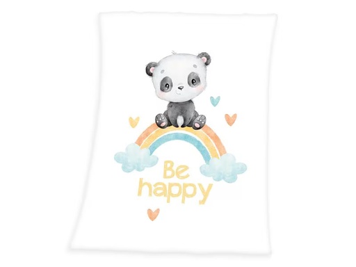 [90287597 1518611] Herding Kuscheldecke Regenbogen Panda 75 x 100 cm