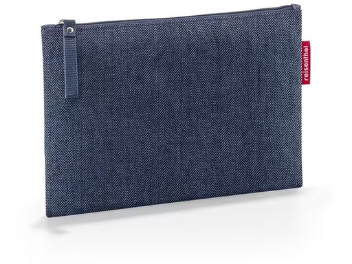 [90287686 1515731] Reisenthel Necessaire Case 1 Herringbone Dark Blue