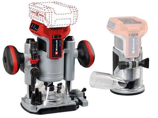 [90288304 1520505] Einhell Professional Akku-Oberfräse /-Kantenfräse TP-RO 18 Set Li BL Solo