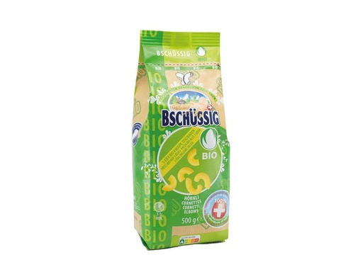 [90288350 1543430] Bschüssig Teigwaren Bio Knospe Hörnli 3Ei 500 g