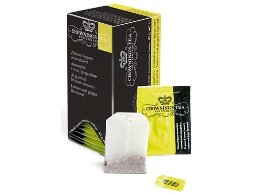 [90288378 1545268] Crowning’s Tea Teebeutel Zitrone/Ingwer 25 Stück