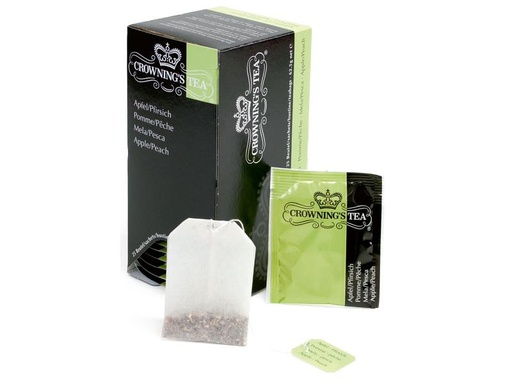 [90288427 1545267] Crowning’s Tea Teebeutel Apfel/Pfirsich 25 Stück