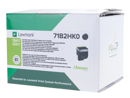 [90048469 605164] Lexmark Toner 71B2HK0 Black