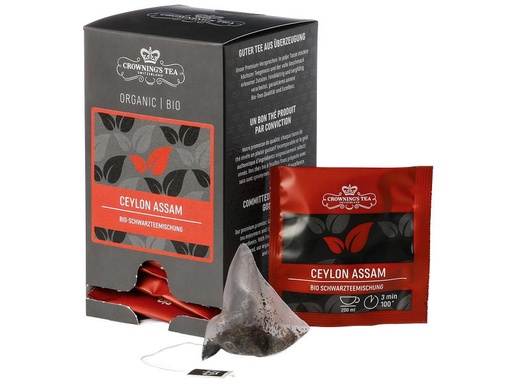 [90288495 1545276] Crowning’s Tea Teebeutel Bio Ceylon Assam 15 Stück