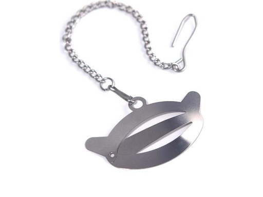 [90288581 1532035] Finum Teebeutelhalter Click Silber