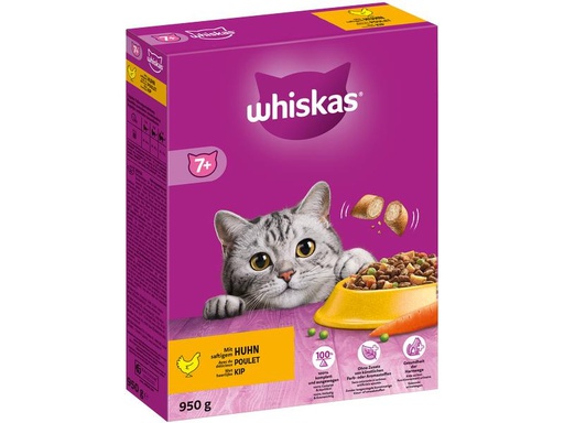 [90288595 1532227] Whiskas Trockenfutter Senior Huhn, 950 g