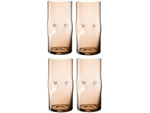 [90288606 1524097] Leonardo Trinkglas Vesuvio 330 ml, 1 Stück, Braun
